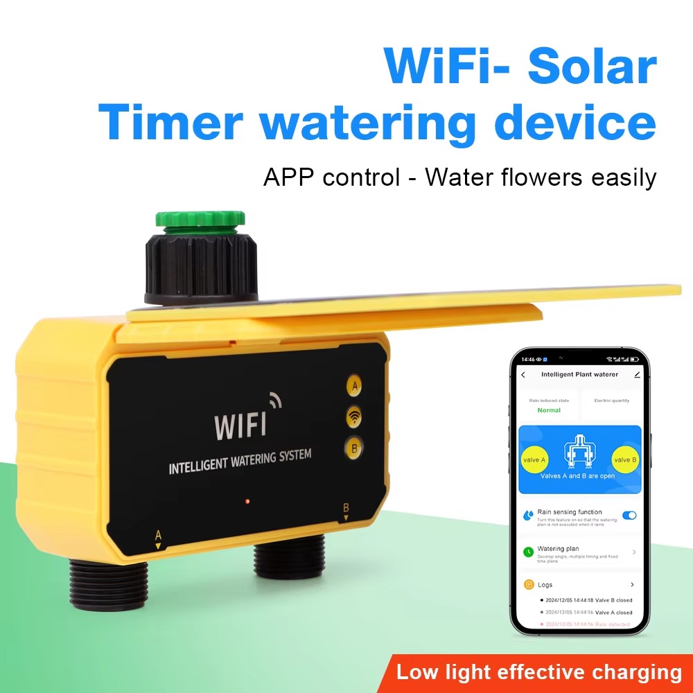Smart Garden At Home - 1/2 Wyjścia WIFI Solarny Sterownik Nawadniania