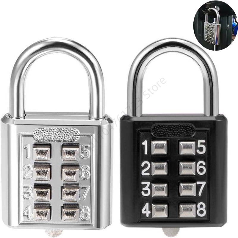 Smart Garden Gate Lock - 8-cyfrowa kombinacja przycisk zewnętrzny wodoodporna kłódka