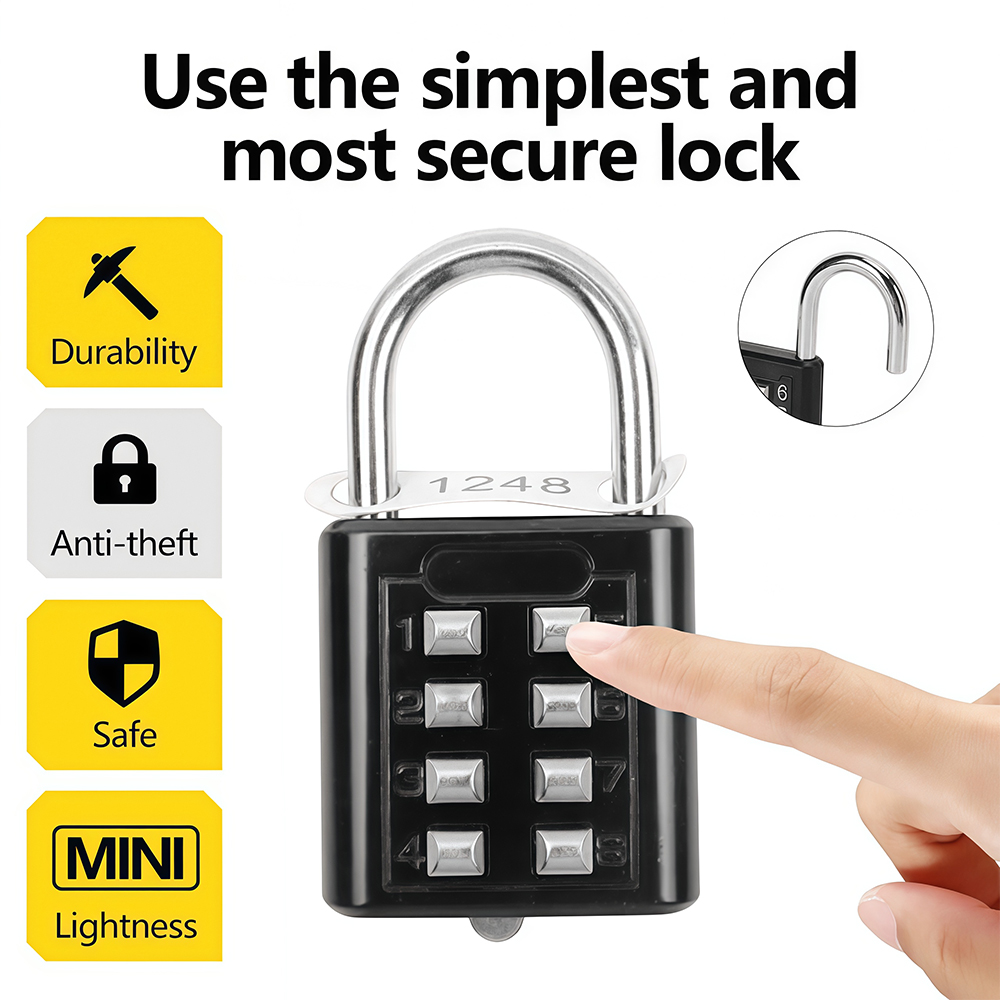 Smart Garden Gate Lock - 8-cyfrowy Zewnętrzny Wodoodporny Kłódka z Kodem