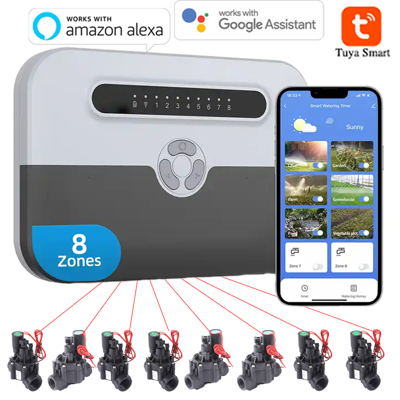 Smart Garden At Home - 8-stanowiskowy inteligentny sterownik zraszania WiFi do