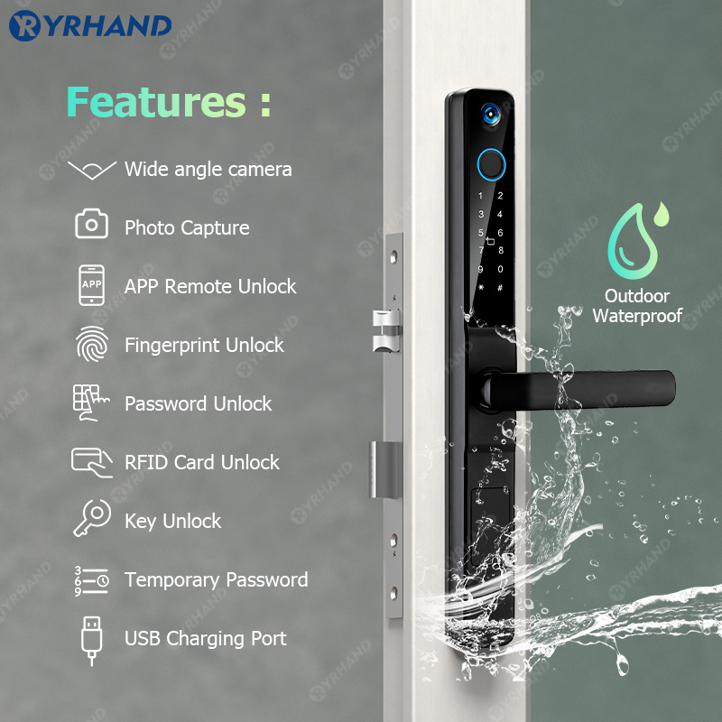 YRHAND IP66 Keyless kocie oko  – Smart Garden Gate Lock recenzja i cena
