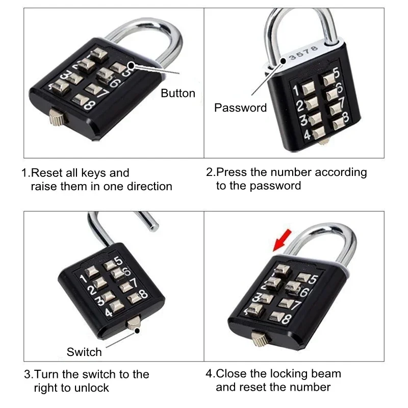 8 cyfr hasło kód zewnętrzna kł – Smart Garden Gate Lock recenzja i cena