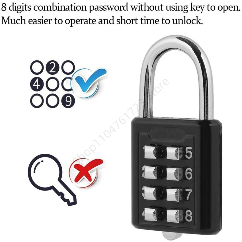 8-cyfrowa kombinacja przycisk  – Smart Garden Gate Lock recenzja i cena