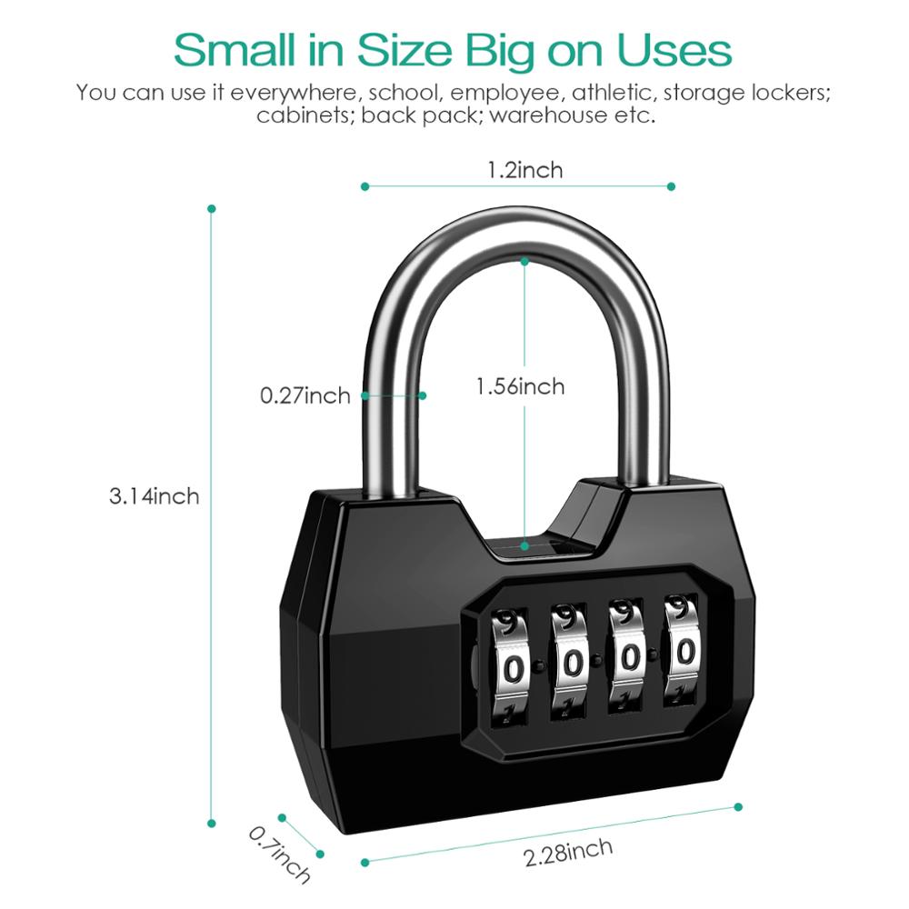 ORIA Kłódka kombinowana 4-cyfr – Smart Garden Gate Lock recenzja i cena