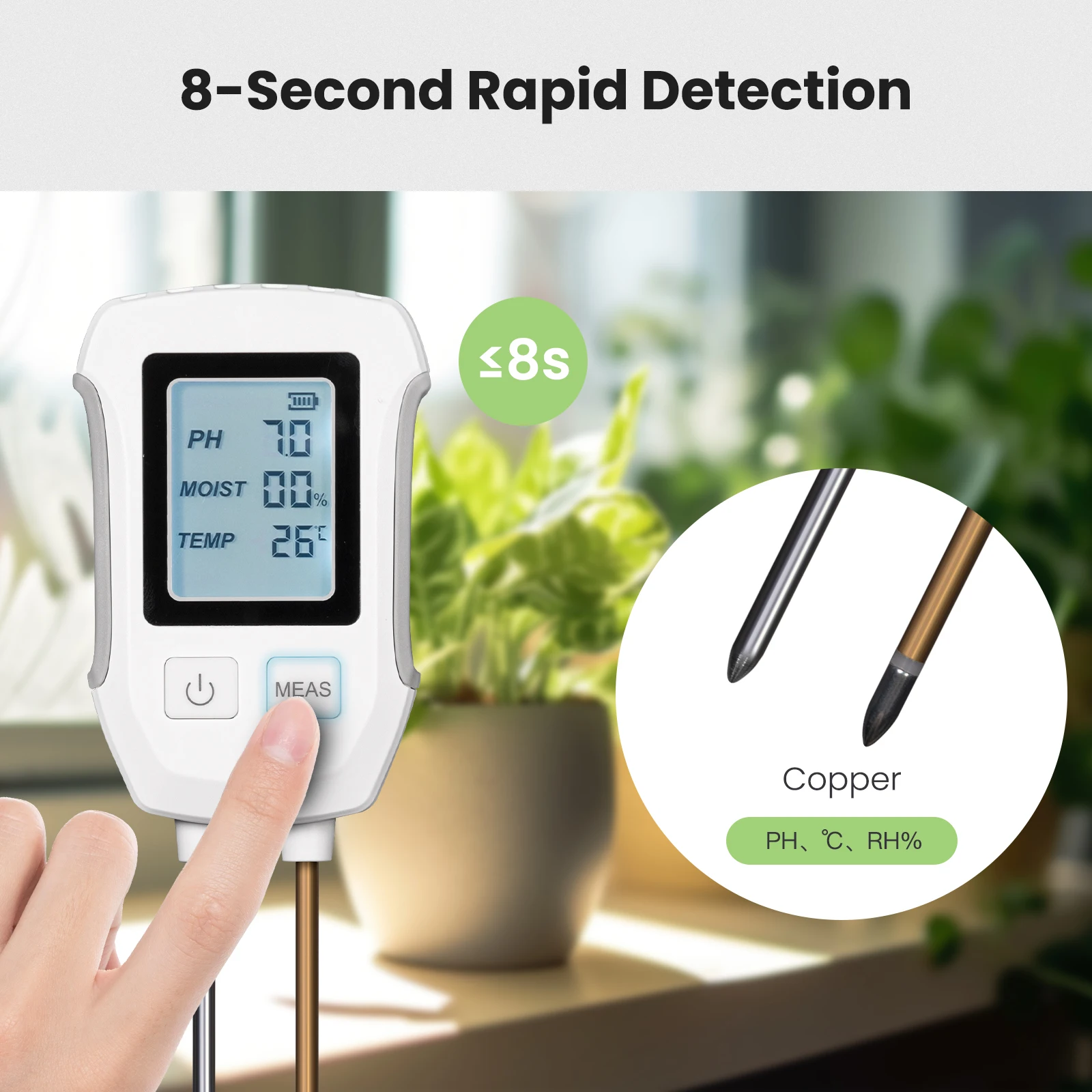 MOES 3 w 1 detektor PH gleby T – Garden Weather Station recenzja i cena