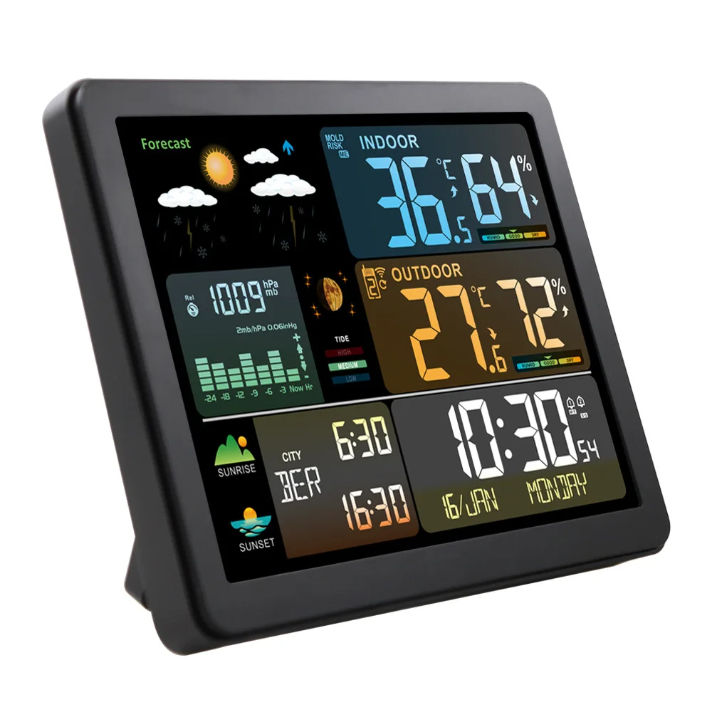 Cyfrowa stacja pogodowa Zegar  – Garden Weather Station recenzja i cena